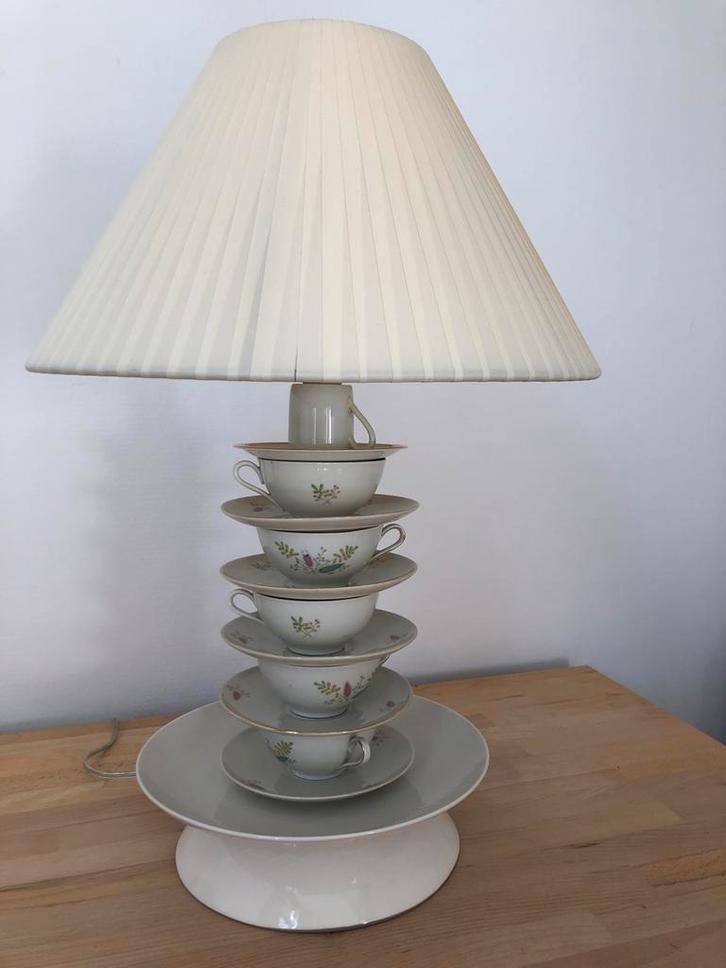 Theekopjes Lamp - Vintage Stijl, Huis en Inrichting, Lampen | Overige, Gebruikt, Ophalen