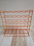Oranje Wijnrek voor 36 flessen, Huis en Inrichting, Gebruikt, Ophalen of Verzenden, 25 flessen of meer, Metaal