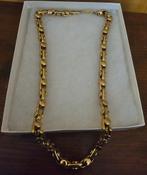 Gold plated monte carlo schakel Heren ketting *Nieuw*, Ophalen of Verzenden, Nieuw, Goud, Overige materialen