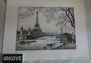 PARIS * ZEEFDRUK * 1975 EN 1980 * Drie Stuks * beschikbaar voor biedingen
