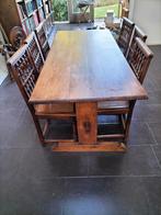 Antieke tafel invl stoelen, Ophalen