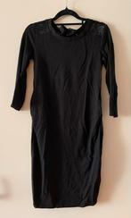 Zwarte jurk met kant, Kleding | Dames, Positiekleding, Ophalen of Verzenden, Zo goed als nieuw, Zwart, Jurk