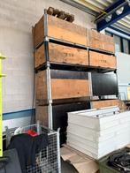 Grote stalen/ houten stapel kratten, Doe-het-zelf en Verbouw, Kratten en Dozen, Ophalen, 100 cm of meer, 60 cm of meer, 50 cm of meer