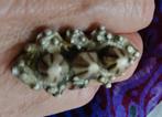 Vintage Indiase Ring - Verstelbaar, Gebruikt, Ophalen of Verzenden, Kleiner dan 17, Dame