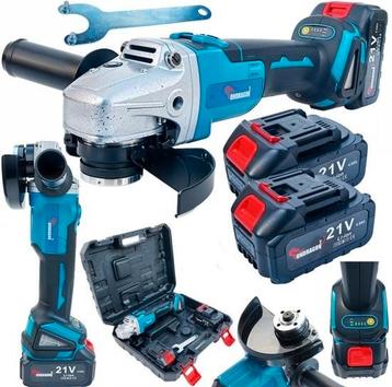 Accu Haakse Slijper 21V - 2x Sterke Batterijen - 125mm beschikbaar voor biedingen