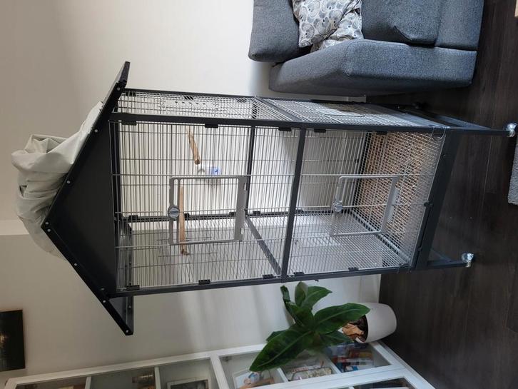 Grote vogelkooi volière voor binnen, Dieren en Toebehoren, Vogels | Hokken en Kooien, Zo goed als nieuw, Vogelkooi, Metaal, Ophalen