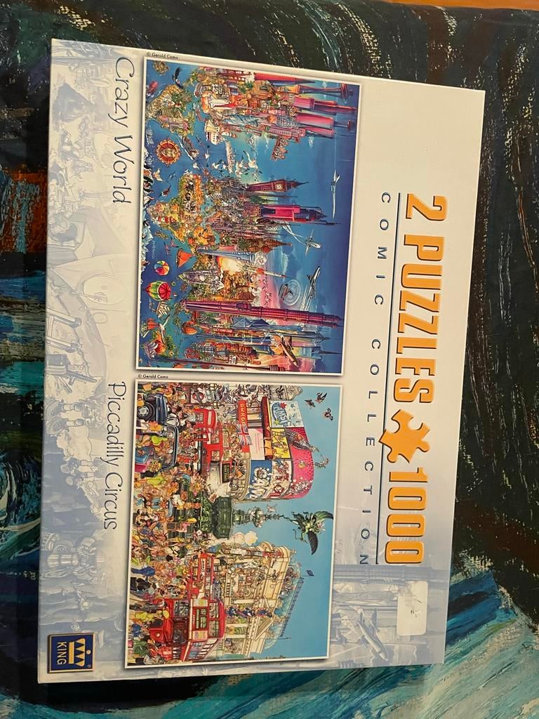 2 Puzzels Comic Collectie - 1000 stukjes, Ophalen of Verzenden, 500 t/m 1500 stukjes, Zo goed als nieuw, Legpuzzel