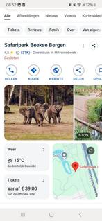 2 tickets beekse bergen geldig tot en met 31 december, Tickets en Kaartjes, Twee personen