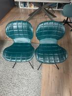 2 Zuiver OMG Eetkamerstoelen Petrol Blauw, Huis en Inrichting, Stoelen, Ophalen, Gebruikt, Twee, Blauw