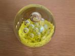 LEERDAM   GLAZEN BOL MET LUCHTBELLEN, Antiek en Kunst, Antiek | Glas en Kristal, Ophalen of Verzenden