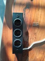 Zwarte Stekkerdoos Thebo Rechthoekig 3 Stopcontacten, Ophalen of Verzenden, Nieuw, Stopcontact