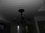 5 armige zwart metalen hanglamp, Ophalen of Verzenden, Metaal, Zo goed als nieuw, 50 tot 75 cm