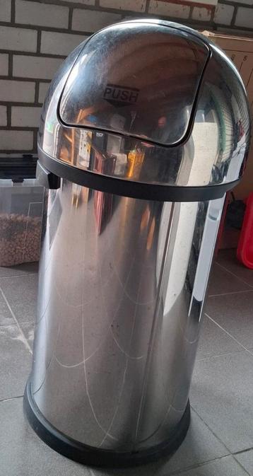 Brabantia RVS vuilnisbak – push deksel – 60 liter
 beschikbaar voor biedingen