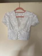 Drole de Copine mooie korte witte blouse top mt 36 ZGAN, Wit, Ophalen of Verzenden, Zo goed als nieuw, Maat 36 (S)
