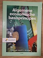 Algemene Economische Basisprincipes, Boeken, Studieboeken en Cursussen, J. de Jong, C.J. Lange, Zo goed als nieuw, Beta, HBO