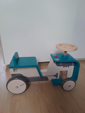 Janod Houten Tractor Loopauto - Zo goed als nieuw! beschikbaar voor biedingen