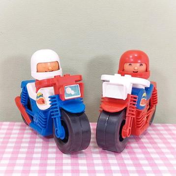 Vintage Jean West Germany motoren met figuren speelgoed beschikbaar voor biedingen