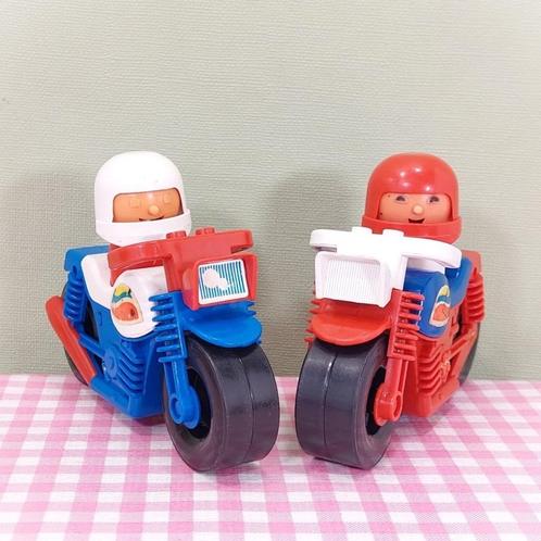 Vintage Jean West Germany motoren met figuren speelgoed, Verzamelen, Poppetjes en Figuurtjes, Gebruikt, Ophalen of Verzenden