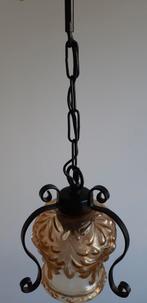 Vintage hanglamp, Ophalen of Verzenden, Gebruikt, Glas, Minder dan 50 cm