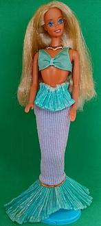 Vintage Barbie"Zeemeermin"#Jaren 80/90 Mattel, Verzamelen, Poppen, Gebruikt, Ophalen of Verzenden