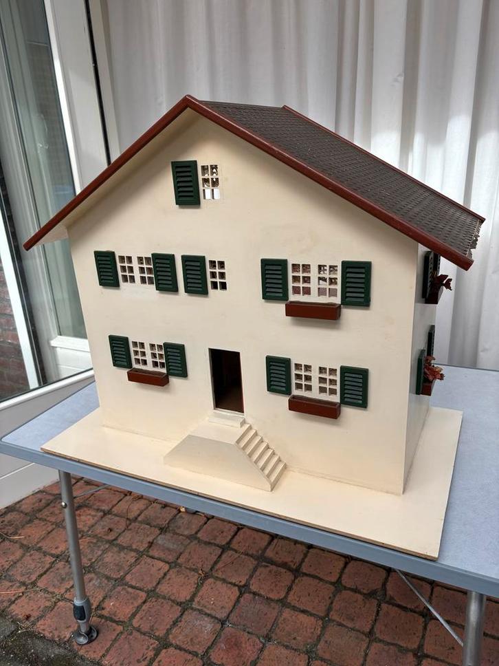 Gezellig Poppenhuis, vintage, Kinderen en Baby's, Speelgoed | Poppenhuizen, Gebruikt, Poppenhuis, Ophalen