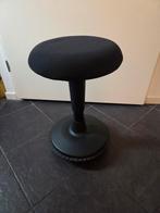 Ergonomische bureaustoel / kruk, Ophalen, Stof, Zwart, Zo goed als nieuw