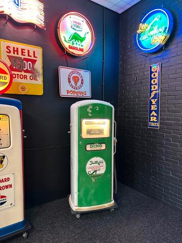 Amerikaanse benzinepomp - USA Gas Pump Bennett 966 Dino beschikbaar voor biedingen