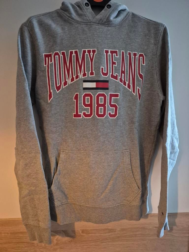 Tommy Jeans Hoodie Lichtgrijs Maat S, Ophalen of Verzenden, Nieuw, Grijs
