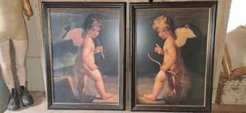 2 zware lijsten met Engeltjes.  beschikbaar voor biedingen