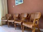 Vier rotan stoelen – stevig en in zeer goede staat, Huis en Inrichting, Stoelen, Ophalen, Bruin, Riet of Rotan, Zo goed als nieuw