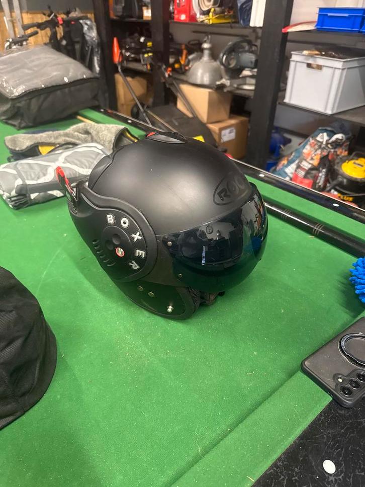 Roof Boxer Helm - Unieke Look!, Motoren, Kleding | Motorhelmen, Heren, Systeemhelm, Overige merken, Tweedehands, Ophalen of Verzenden