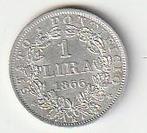 1  lire  1866  Vaticaan. km. 188b, Ophalen of Verzenden, Overige landen, Losse munt, Zilver