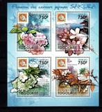 togo 2011 pf blok bloezems bloemen bomen flowers, Ophalen of Verzenden, Postfris, Dier of Natuur