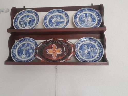 delfsblauwe borden, Huis en Inrichting, Woonaccessoires | Wanddecoraties, Zo goed als nieuw, Ophalen