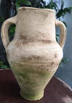 Uniek ambachtswerk oude terracotta vazen kruik antiek, Huis en Inrichting, Woonaccessoires | Vazen, Ophalen of Verzenden, Gebruikt