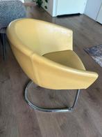 Artifort Megan stoel okergeel Ledercollectie, Huis en Inrichting, Fauteuils, Ophalen, Zo goed als nieuw