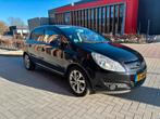 Opel Corsa 1.4 16V 5D 2007 Zwart Airco APK, Auto's, Voorwielaandrijving, 1063 kg, 4 cilinders, Zwart