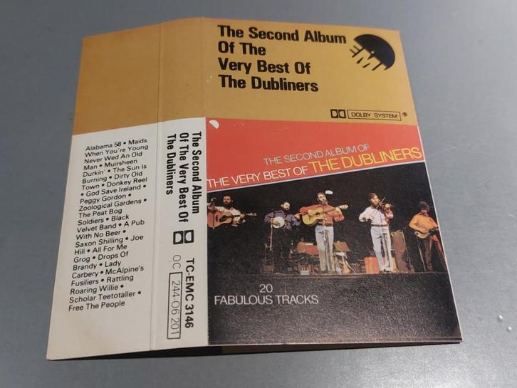 THE DUBLINERS - THE SECOND ALBUM OF THE VERY BEST OF (MC), Cd's en Dvd's, Cassettebandjes, Zo goed als nieuw, Origineel, Pop, 1 bandje