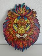 Verzameling bont gekleurde houten dierenpuzzels verlijmd, Ophalen of Verzenden, Minder dan 500 stukjes, Gebruikt, Legpuzzel