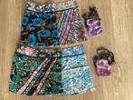 2 Rokjes Zand Amsterdam, dubbelzijdig motief + 2 tasjes, Kleding | Dames, Rokken, Maat 38/40 (M), Zwart, Ophalen of Verzenden