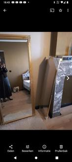 Grote gouden barok spiegel, Huis en Inrichting, Ophalen, Nieuw, 150 tot 200 cm, Rechthoekig