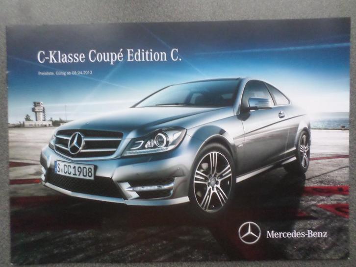 Mercedes C Klasse Edition C Brochure, Boeken, Auto's | Folders en Tijdschriften, Zo goed als nieuw, Mercedes, Ophalen of Verzenden