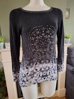 Desigual mooie zwart zilveren trui S 36 Gratis Verzenden !, Verzenden, Zwart, Zo goed als nieuw, Desigual