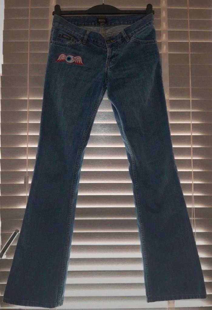 Vintage Von Dutch Flared Jeans - Nieuw!, Kleding | Dames, Spijkerbroeken en Jeans, Nieuw, W28 - W29 (confectie 36), Blauw, Ophalen of Verzenden