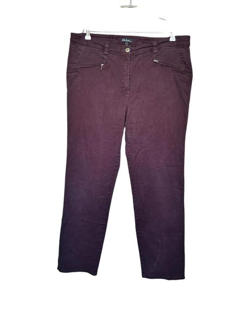 Ulla Popken Broek Maat 46 Wijnrood Straight Leg Mony, Kleding | Dames, Spijkerbroeken en Jeans, Gedragen, Overige jeansmaten, Overige kleuren
