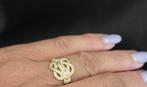 Gouden mattenklopper ring. 2025/471., Sieraden, Tassen en Uiterlijk, Ringen, 18 tot 19, ., Nieuw, Ophalen of Verzenden
