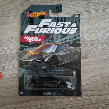 hot wheels McLaren 720S Fast & Furious Hobbs & Shaw beschikbaar voor biedingen
