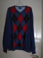 als Nieuw CHARLES VOGELE trui slip-over BLAUW Noga Ruiten XL, Charles Vögele, Blauw, Maat 56/58 (XL), Ophalen of Verzenden