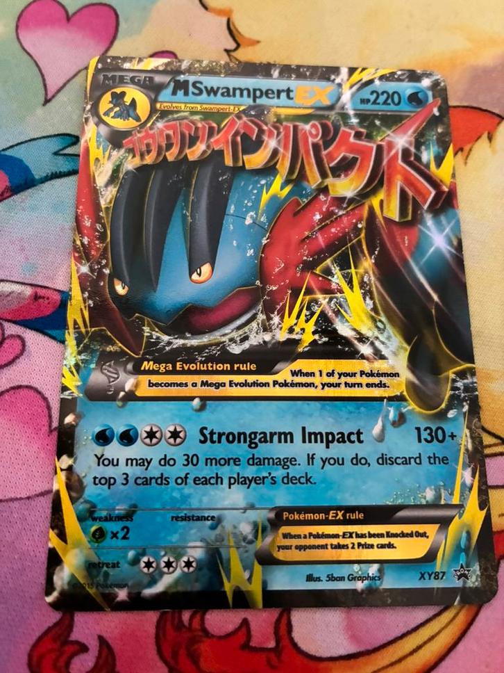 Mega Swampert EX Promo XY87 EXC/GD, Hobby en Vrije tijd, Verzamelkaartspellen | Pokémon, Nieuw, Losse kaart, Ophalen