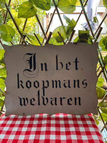 Antiek Uithangbord Koopmans Welvaren beschikbaar voor biedingen